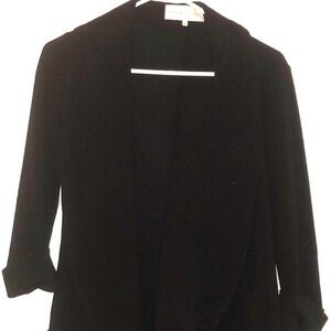 French Mauve Chic Black Blazer - Size Small